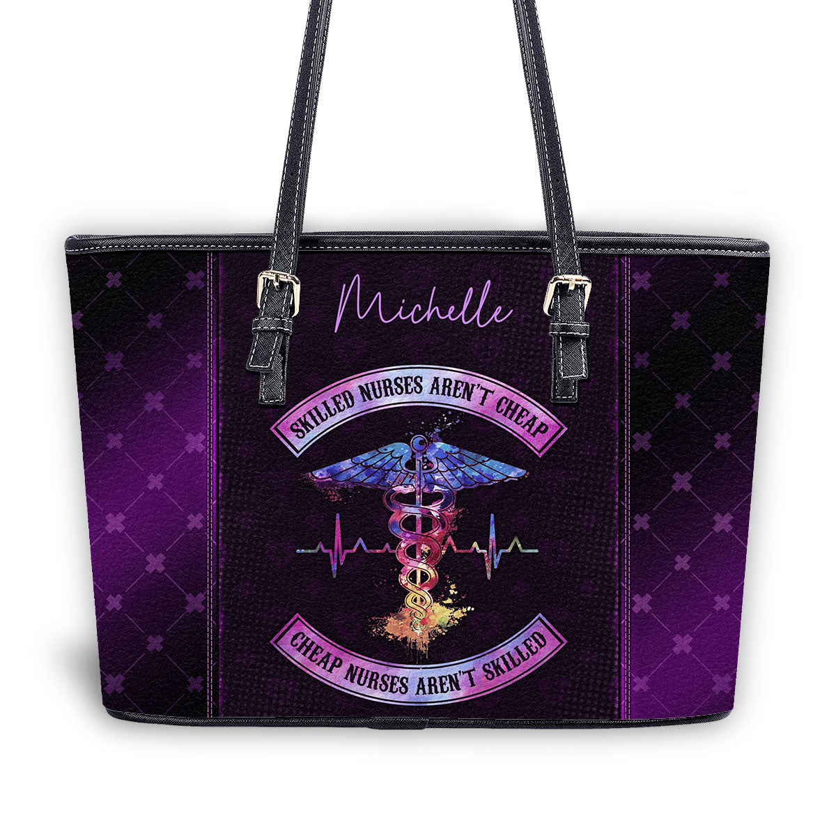 personalized custom nurse tote bag