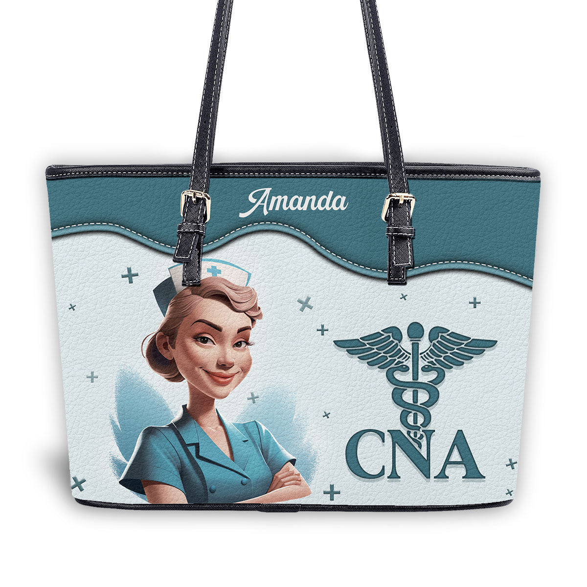 personalized custom nurse tote bag