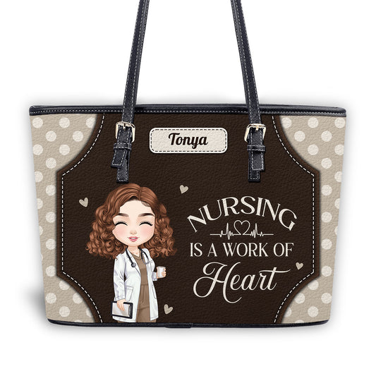 personalized custom nurse tote bag