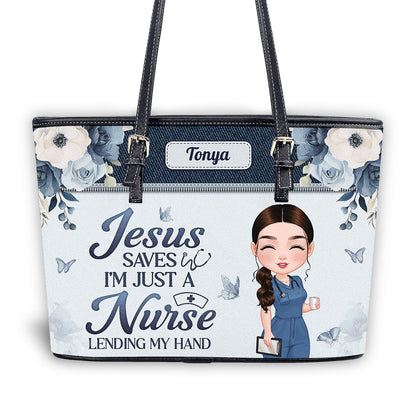 personalized custom nurse tote bag