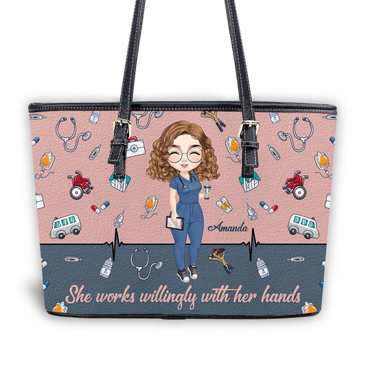 personalized custom nurse tote bag