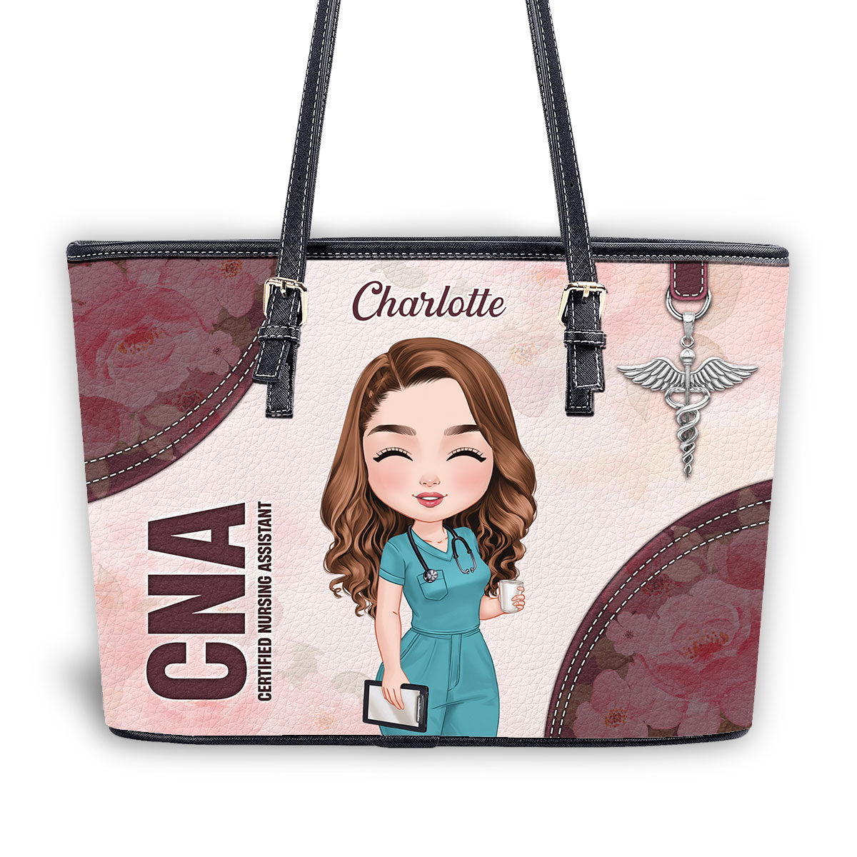 personalized custom nurse tote bag