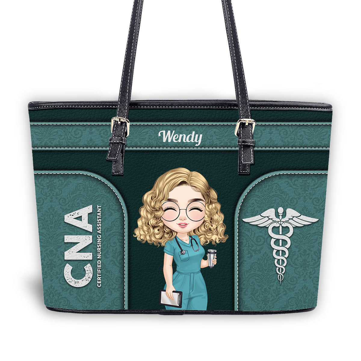 personalized custom nurse tote bag