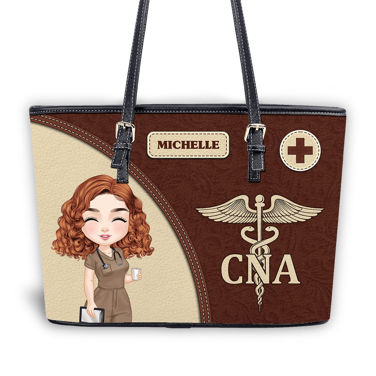 personalized custom nurse tote bag