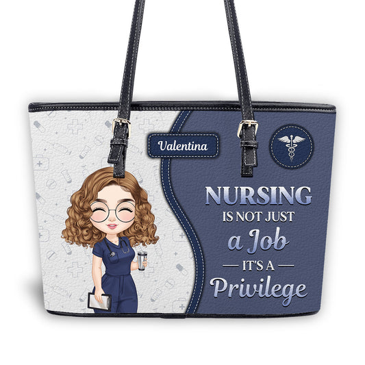 personalized custom nurse tote bag