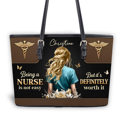 personalized custom nurse tote bag