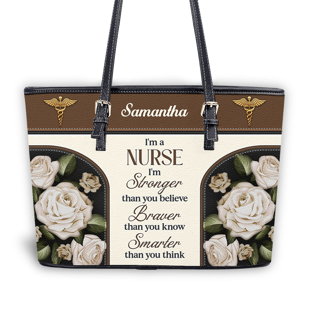 personalized custom nurse tote bag