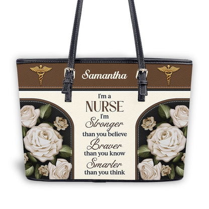 personalized custom nurse tote bag