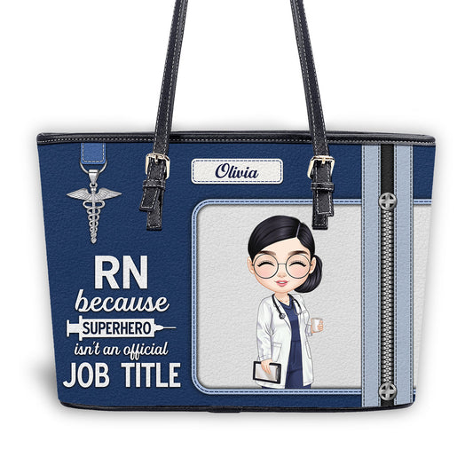 personalized custom nurse tote bag