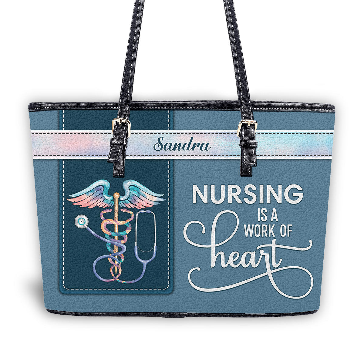 personalized custom nurse tote bag