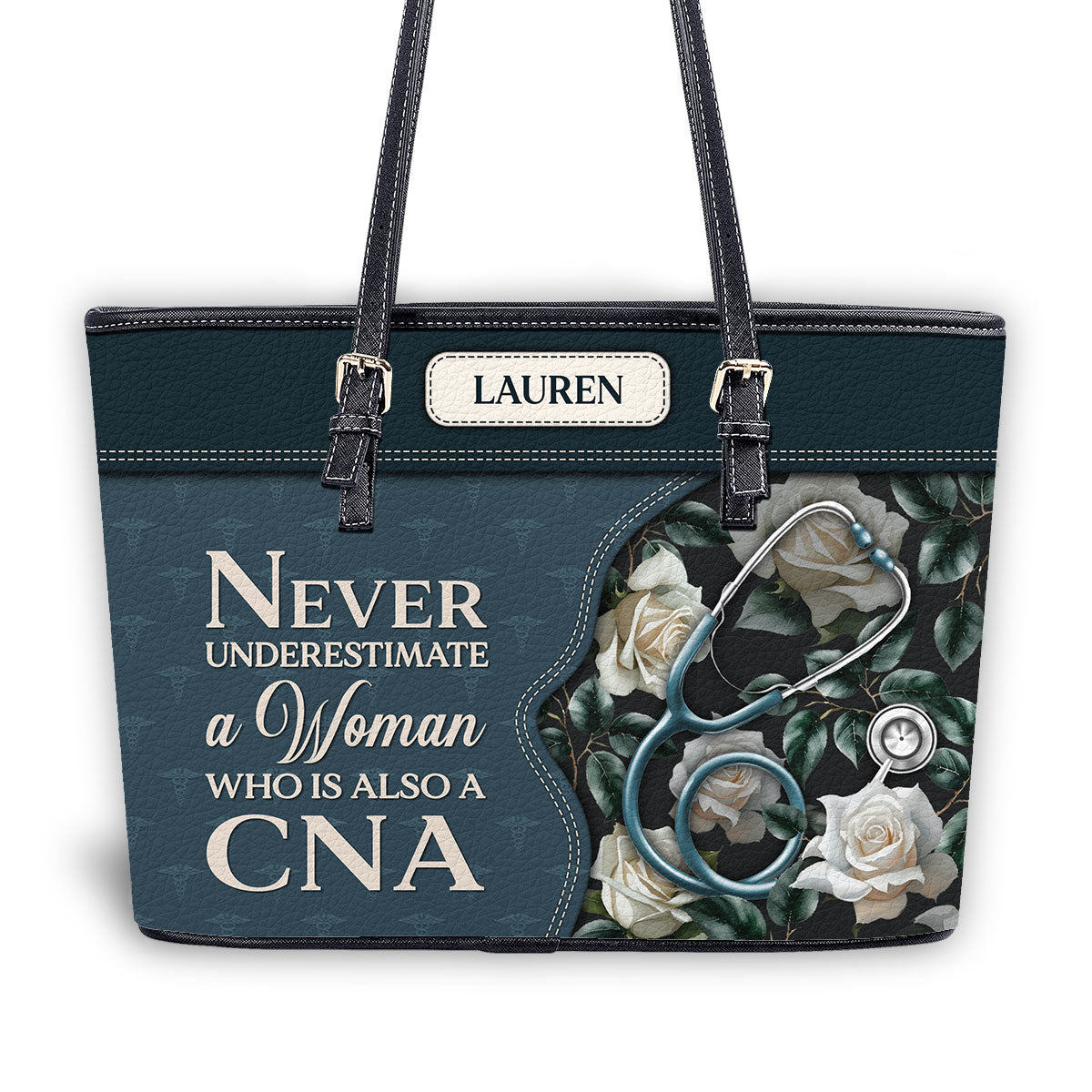 personalized custom nurse tote bag