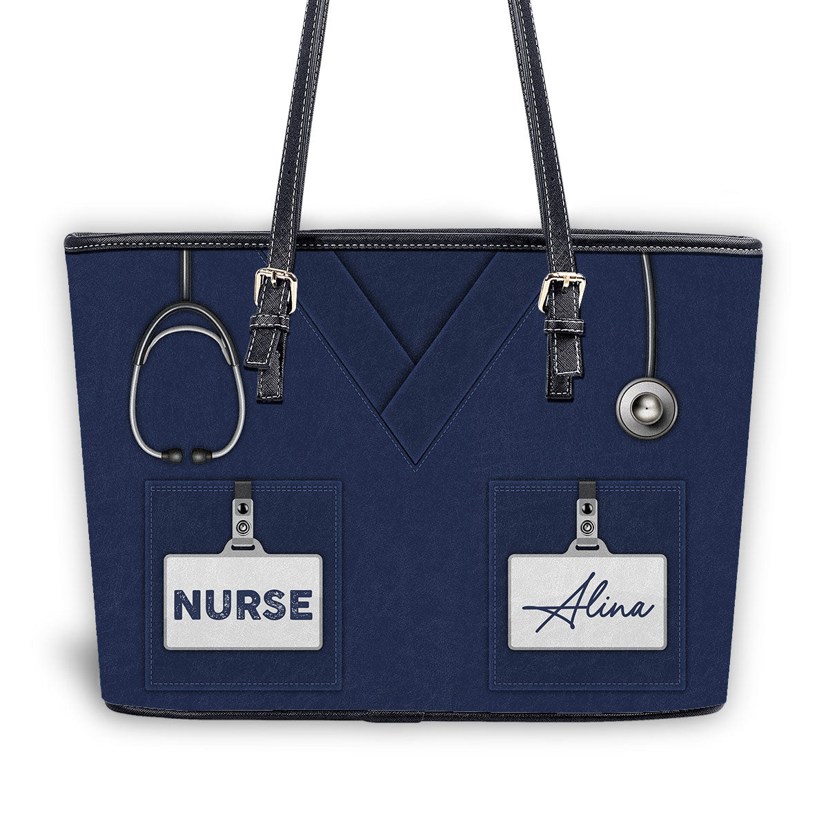 personalized custom nurse tote bag