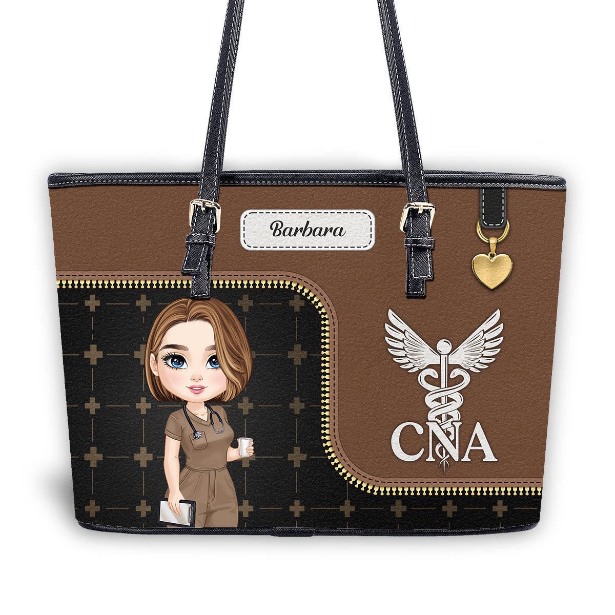 personalized custom nurse tote bag