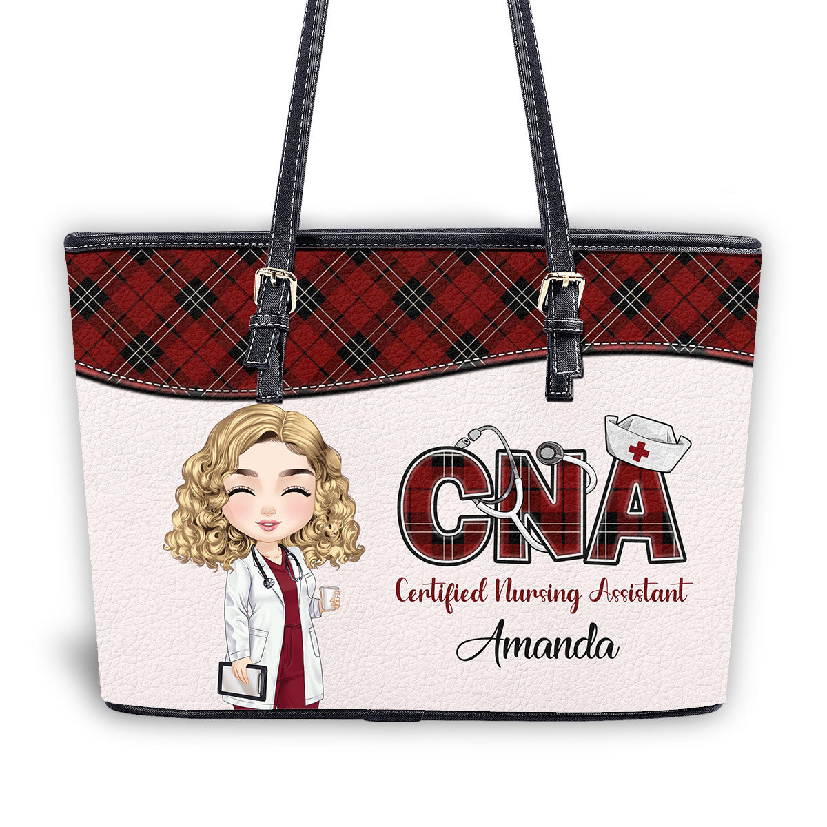 personalized custom nurse tote bag