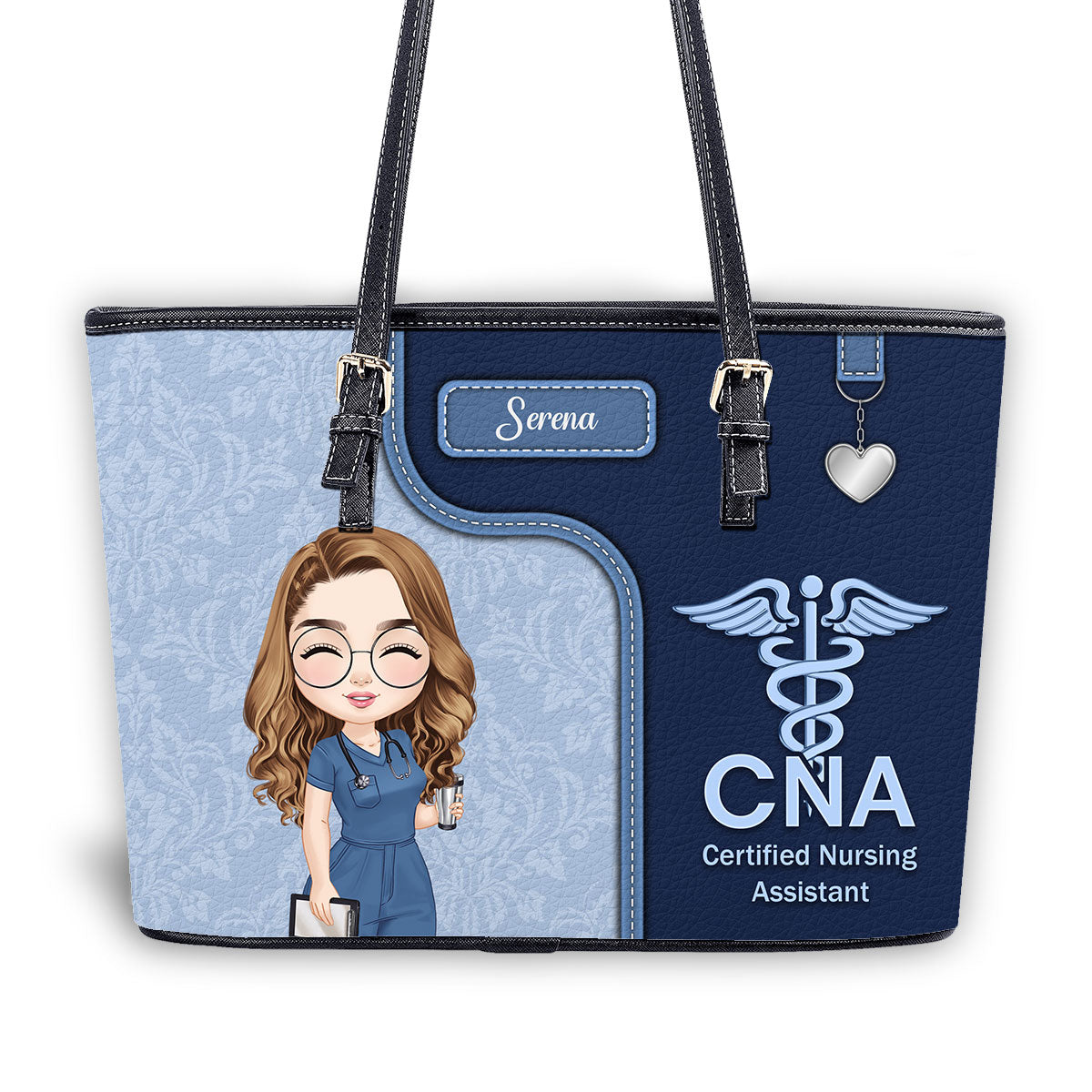 personalized custom nurse tote bag