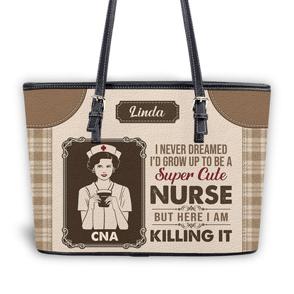 personalized custom nurse tote bag