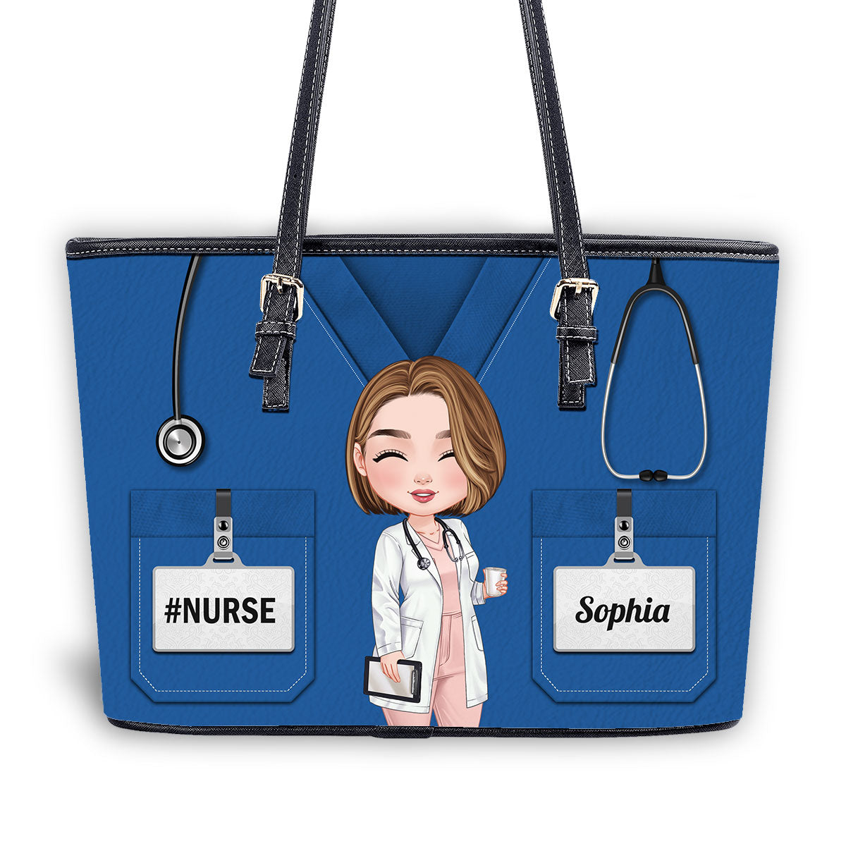 personalized custom nurse tote bag