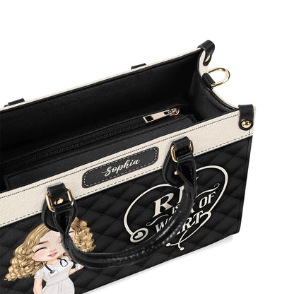 Nursing Is A - Personalized Custom Leather Handbag