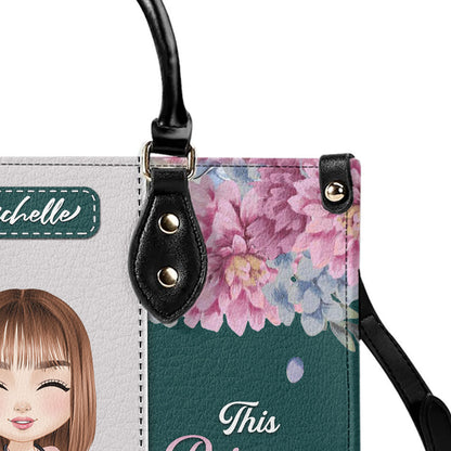 Princess Wears Scrubs - Personalized Custom Leather Handbag