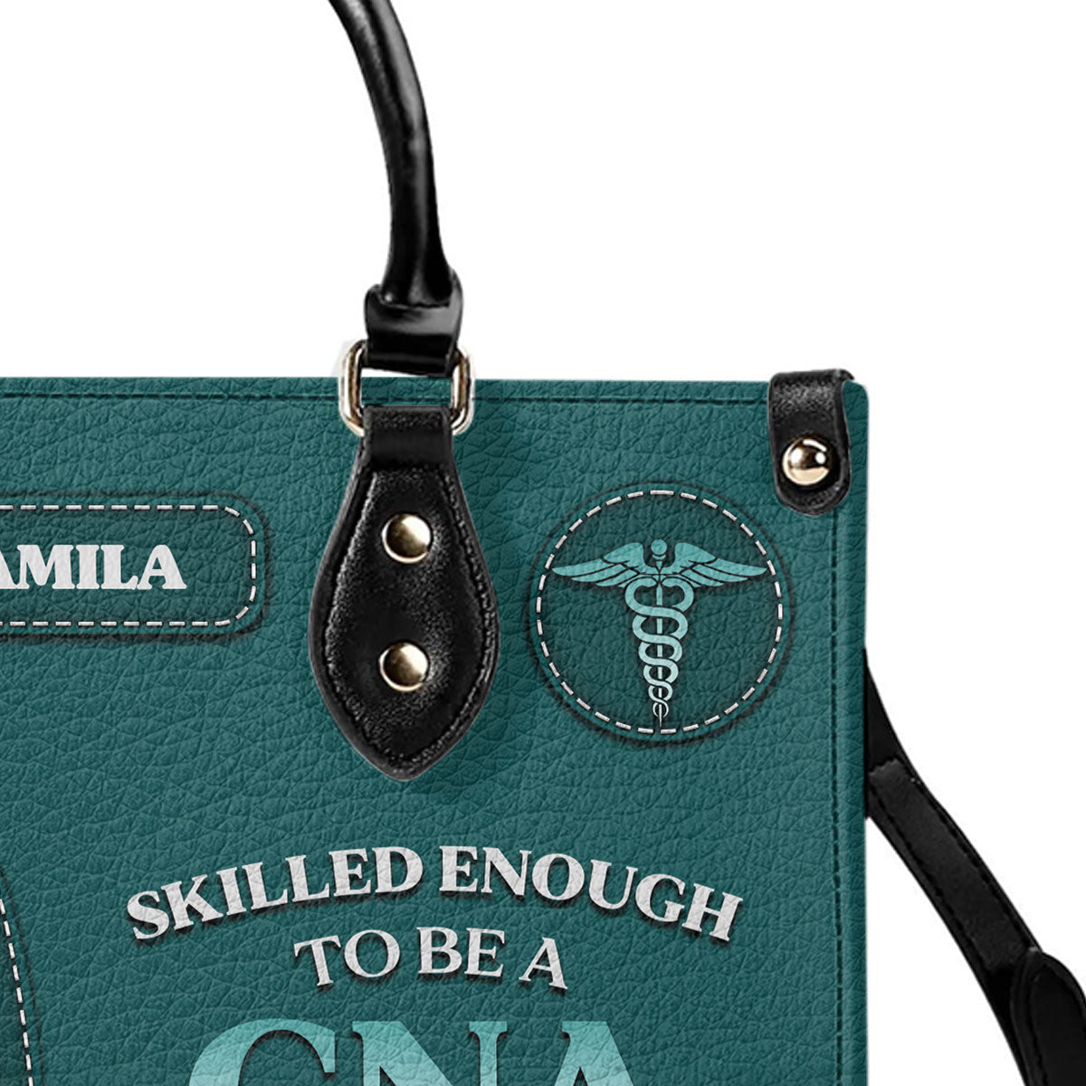 Nurse Skilled Enough - Personalized Custom Leather Handbag