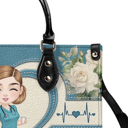 Living That Nurse Life - Personalized Custom Leather Handbag