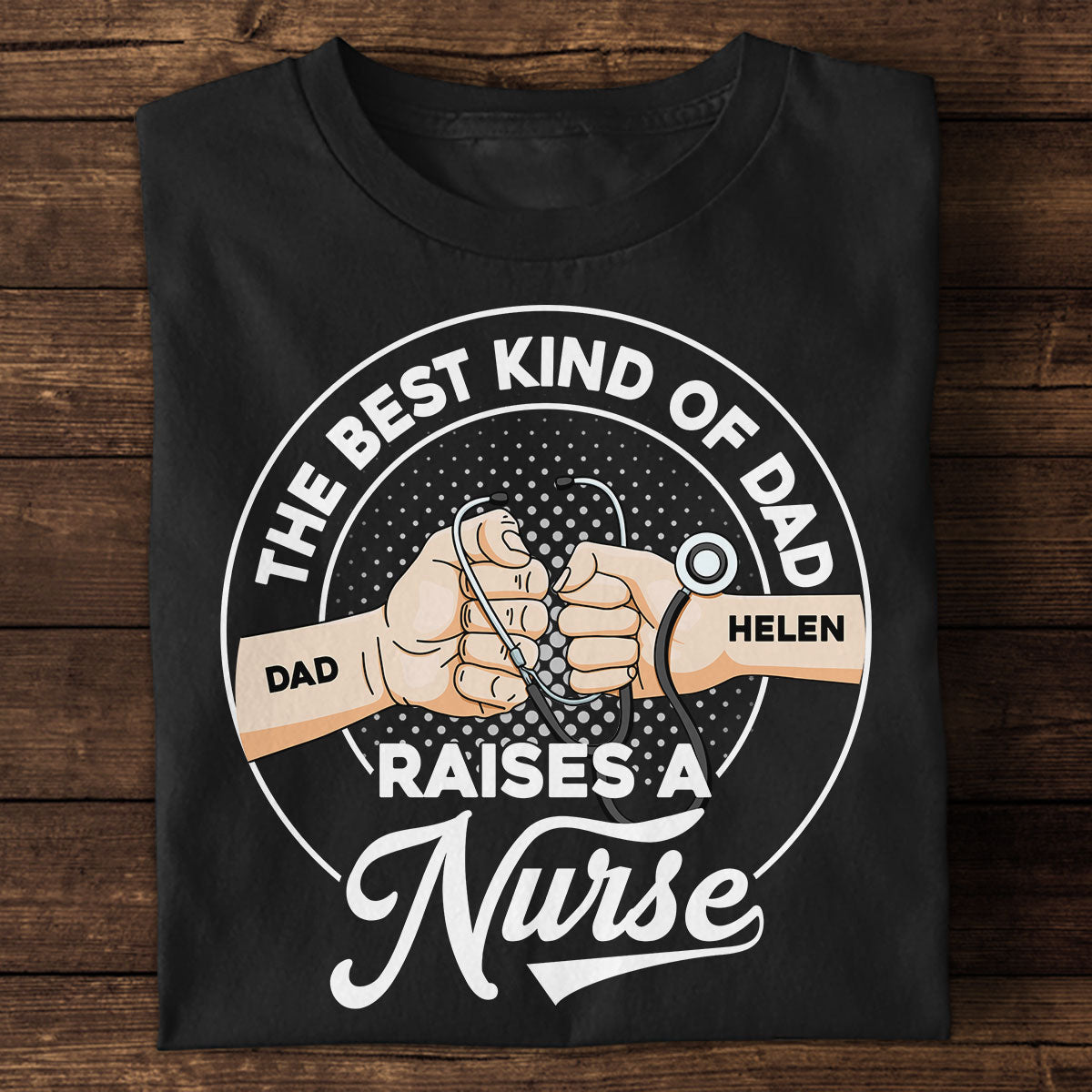 Best Kind Of Dad - Personalized Custom T-shirt