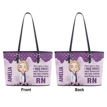 personalized custom nurse tote bag