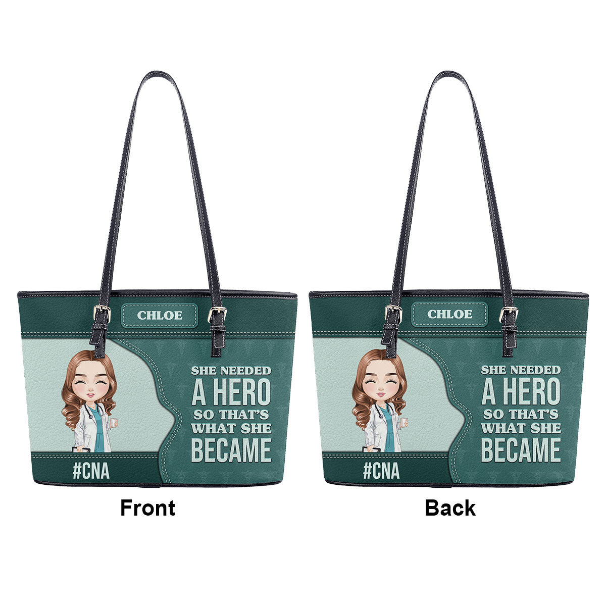 personalized custom nurse tote bag