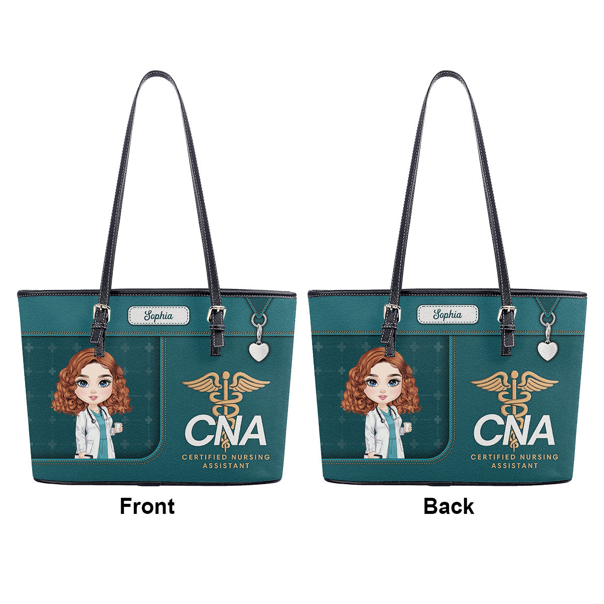 personalized custom nurse tote bag