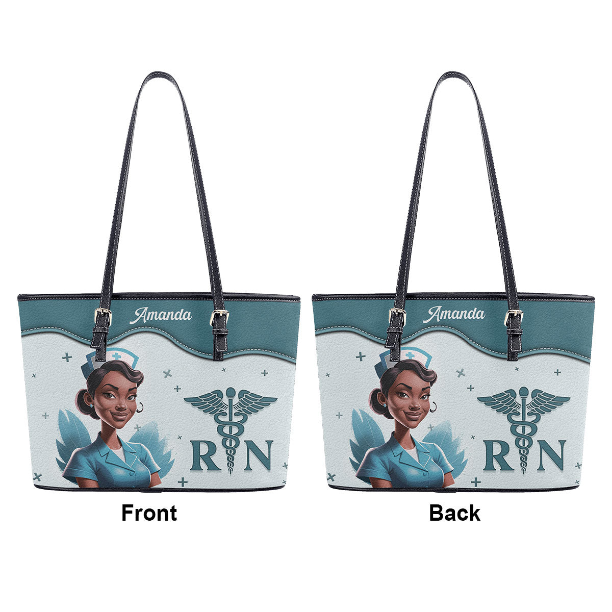 personalized custom nurse tote bag