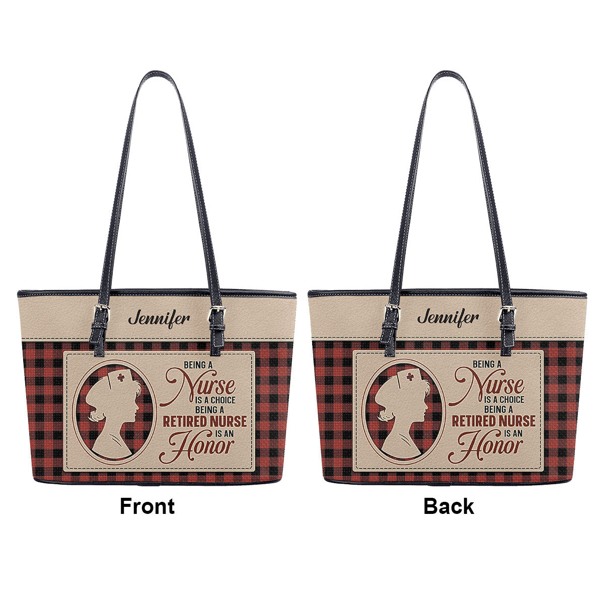 personalized custom nurse tote bag