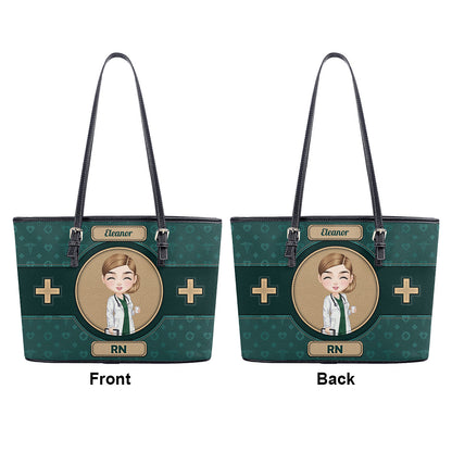 personalized custom nurse tote bag