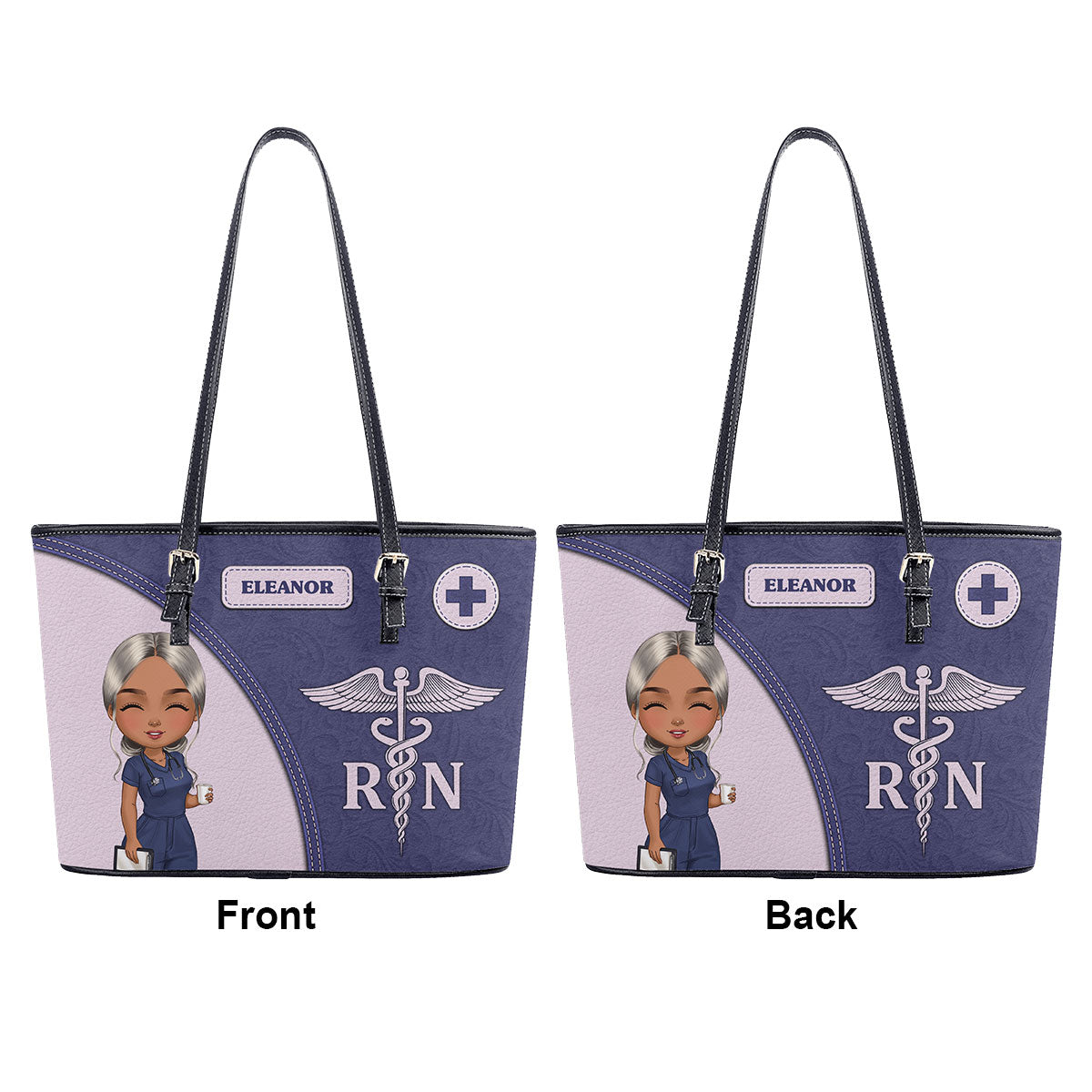 personalized custom nurse tote bag