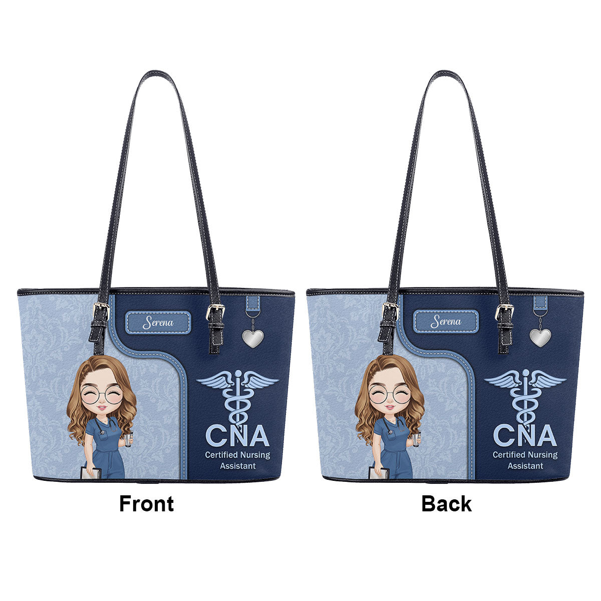 personalized custom nurse tote bag