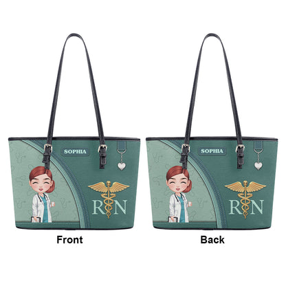 personalized custom nurse tote bag