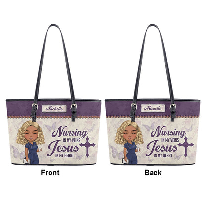 personalized custom nurse tote bag