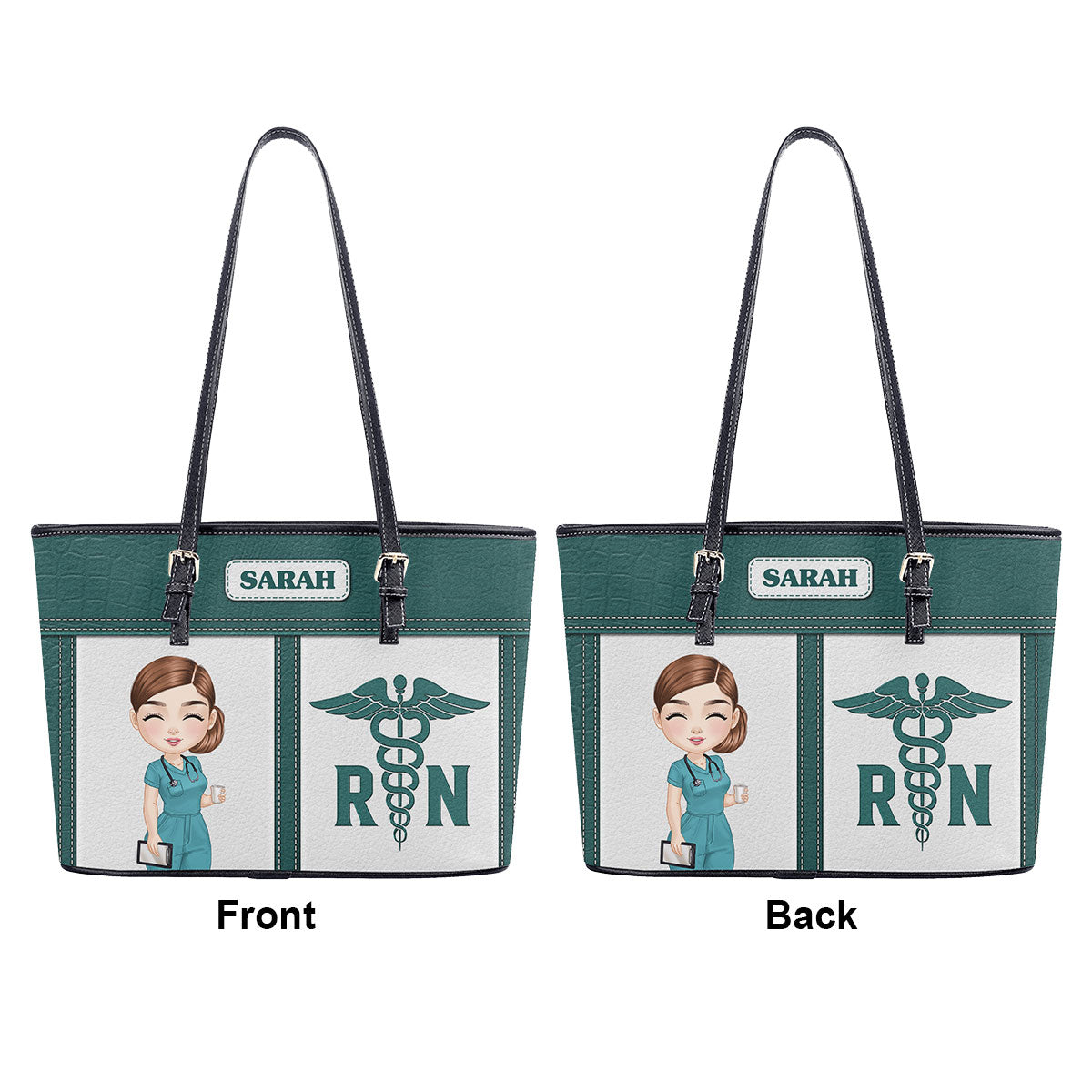 personalized custom nurse tote bag