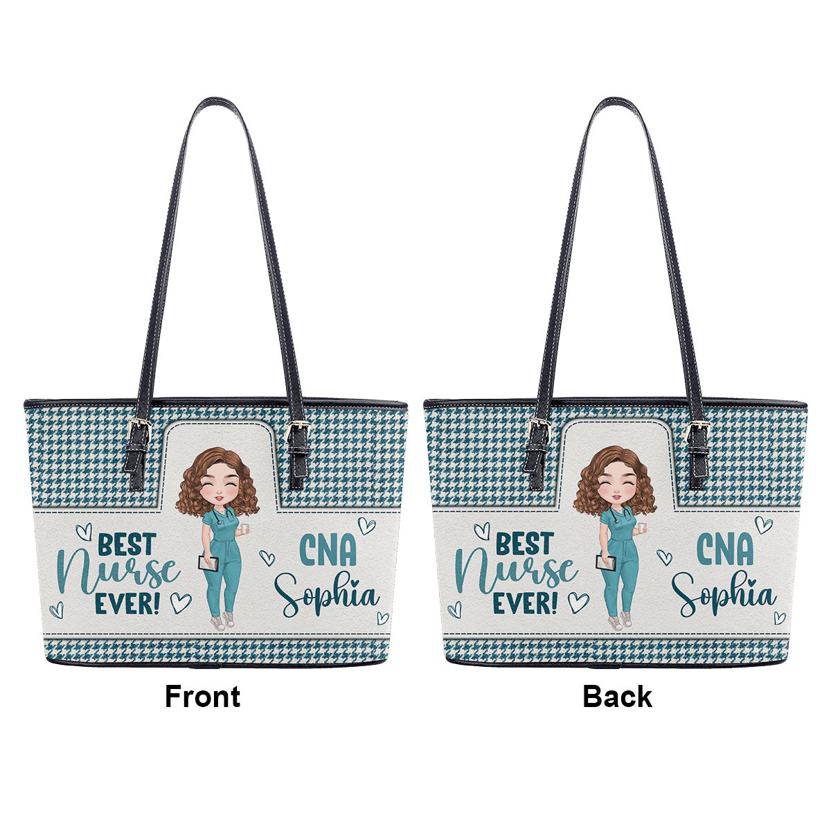 personalized custom nurse tote bag