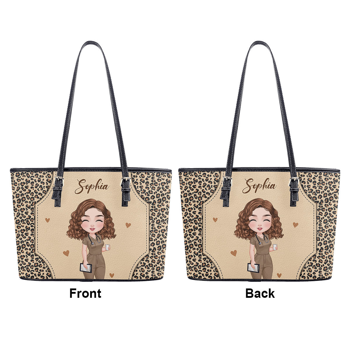 personalized custom nurse tote bag