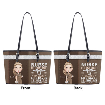 personalized custom nurse tote bag