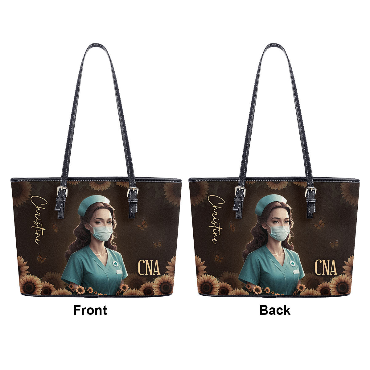 personalized custom nurse tote bag