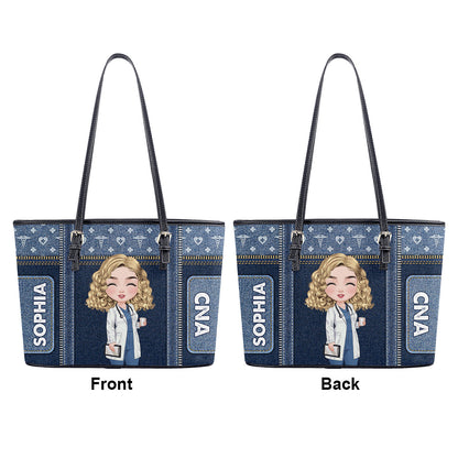 personalized custom nurse tote bag