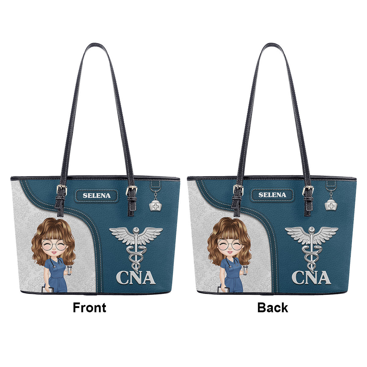 personalized custom nurse tote bag