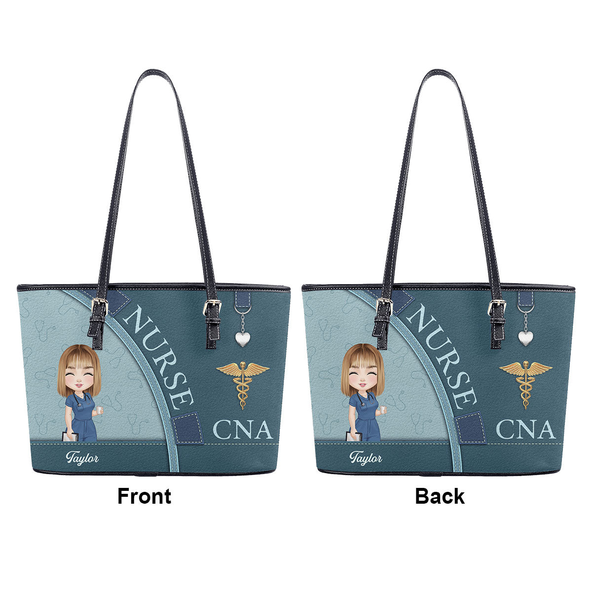 personalized custom nurse tote bag