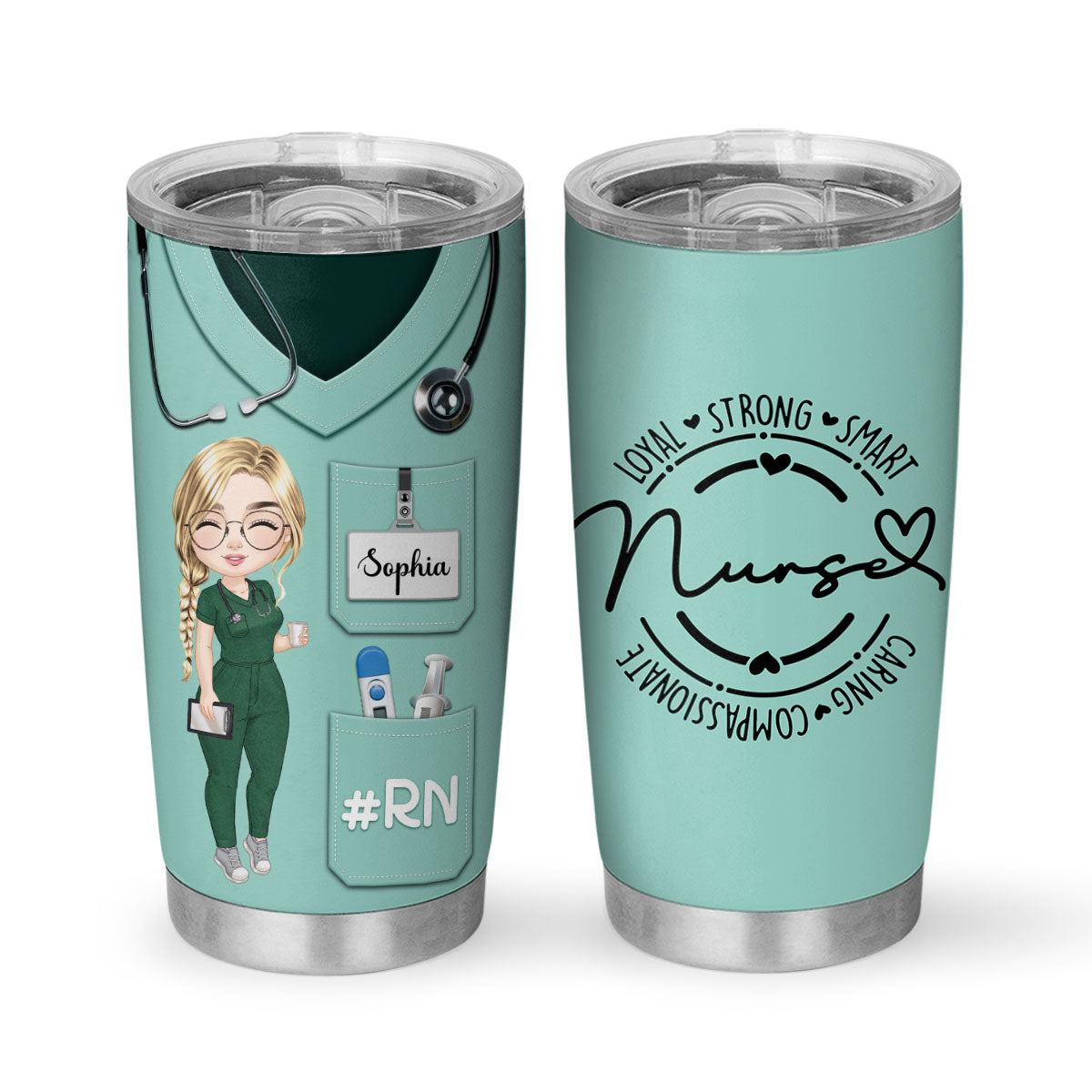 Loyal Nurse - Personalized Custom Tumbler