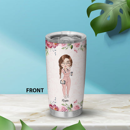 CNA Is A Work Of Heart - Personalized Custom Tumbler