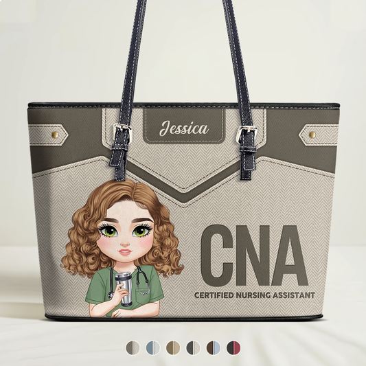 Magic Nurse Life - Personalized Custom Nurse Leather Tote Bag