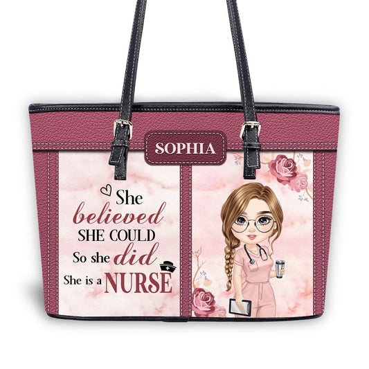 personalized custom nurse tote bag for work