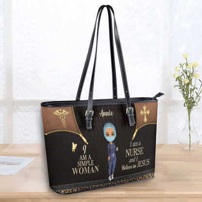 personalized custom nurse tote bag