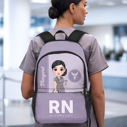 Elegant Nurse - Personalized Backpack